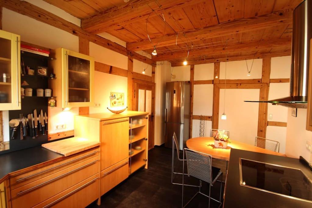 Komfort-Ferienwohnung "Zur Schmiedebruecke" Grossschonau Bagian luar foto