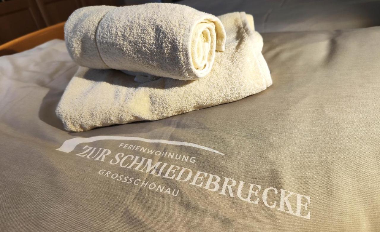 Komfort-Ferienwohnung "Zur Schmiedebruecke" Grossschonau Bagian luar foto