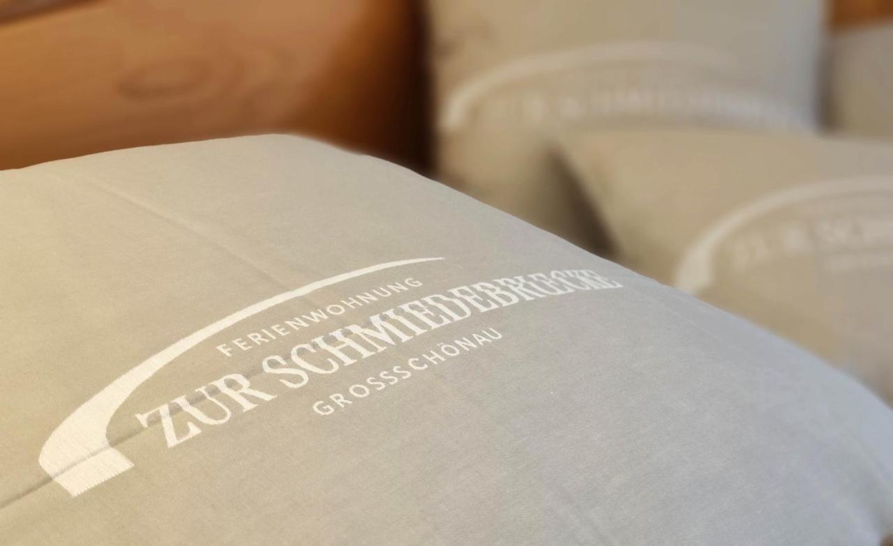 Komfort-Ferienwohnung "Zur Schmiedebruecke" Grossschonau Bagian luar foto